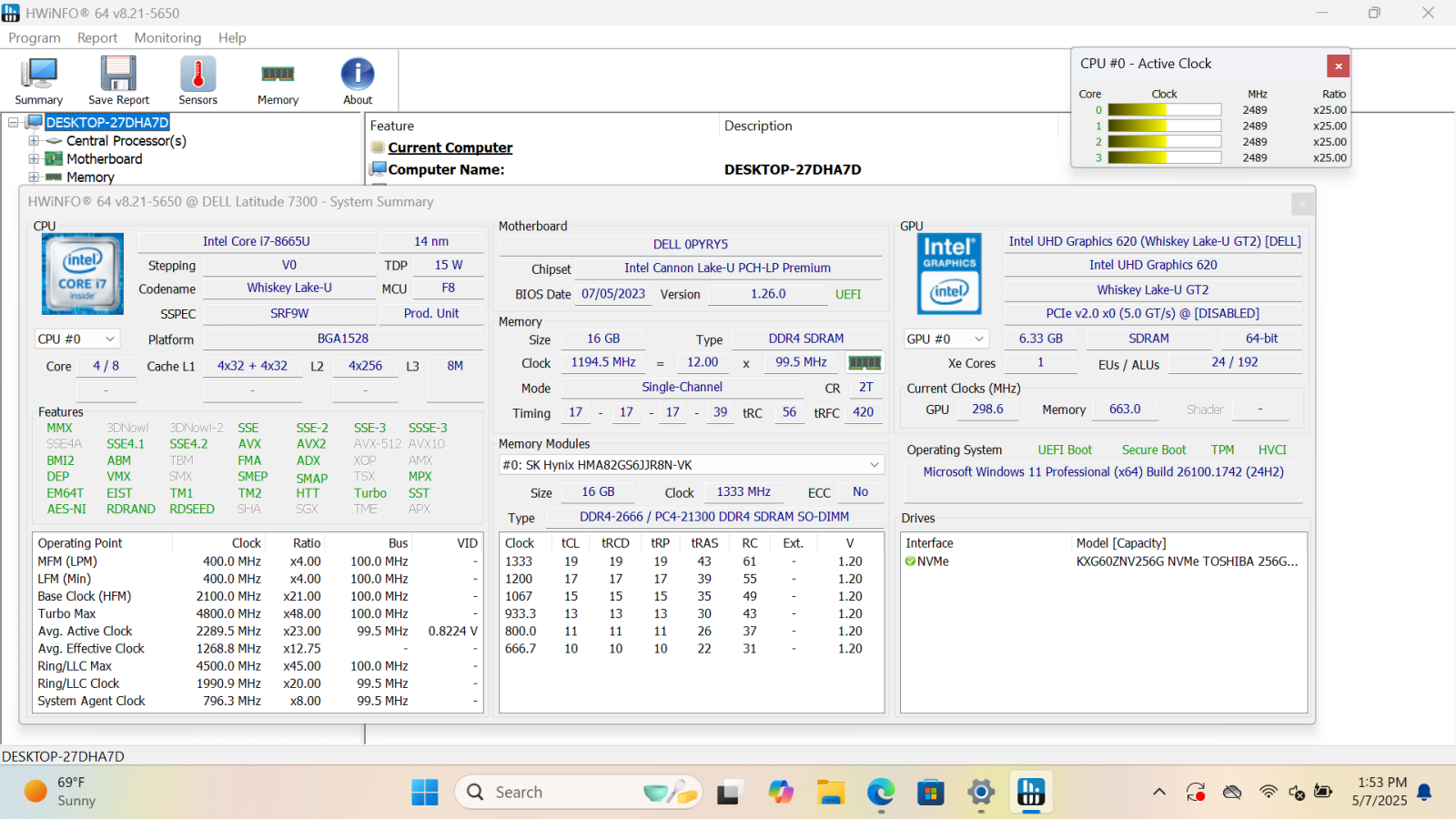 DELL Latitude 7300 Laptop, 13.3" FHD, i7-8665U, 16GB, 256GB SSD - Photo 3